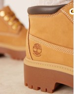 Stone Street Nellie platform boots in wheat nubuck